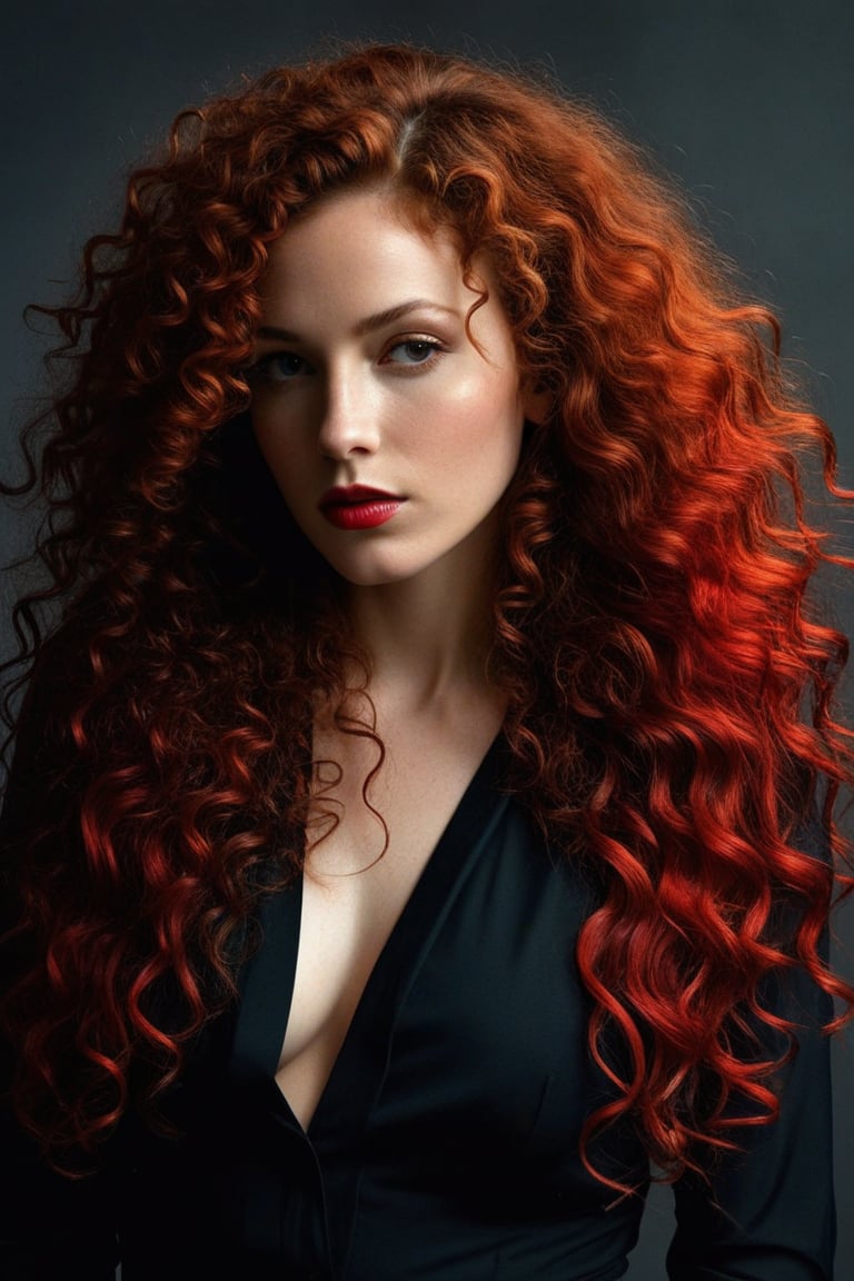 (((iconic Woman but extremely beautiful)))
(((dirty,broken,old)))
(((shadows on the face)))
(((vivid red curly long hair)))
(((large curly hair)))
(((Black Solid full colors)))
(((Chiaroscuro black simple colors)))
(((view profile, view angle, dutch_angle)))
(((Chiaroscuro light background)))
(((intricate details,masterpiece,best quality,hyperrealistic, photorealistic)))
(((by Annie Leibovitz style, by caravaggio style)))