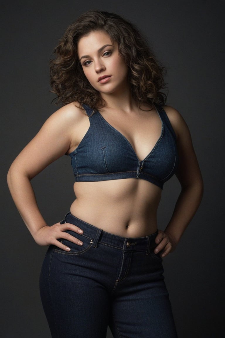 (((iconic Woman but extremely beautiful)))
(((Voluptuous and yet  so adorable,photographed 1966)))
(((looking at viewer, midriff, pants, tank top, denim, jeans dirty,broken,old)))
(((Hair curly long)))
(((Chiaroscuro darkness simple colors)))
(((gorgeous, voluptuous, sexy, rock hard)))
(((view profile, view angle, dutch_angle)))
(((Chiaroscuro light background)))
(((intricate details,masterpiece,best quality,hyperrealistic, photorealistic)))
(((by Annie Leibovitz style, by caravaggio style))),bbw