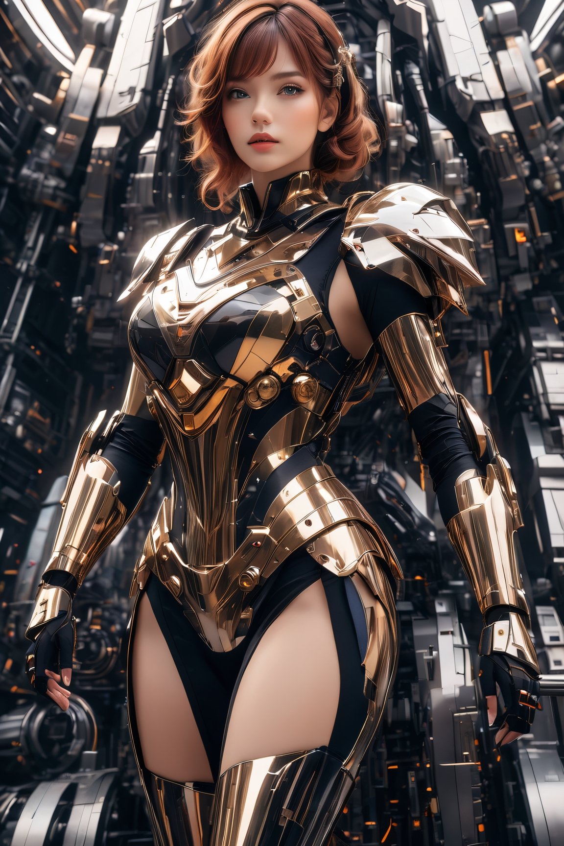 fierce beauty ((full body)), her brown hair with blonde highlights on her bangs cascading down the side of her face and shoulders, standing inside of a MECH suit, (masterpiece, top quality, best quality, official art, beautiful and aesthetic:1.2), (1girl), extreme detailed,(fractal art:1.3),colorful,highest detailed,zoomout,perfecteyes, random hairstyle
,alluring_lolita_girl,RedHoodWaifu,beautymix,futurecamisole,mecha,xxmix_girl,Movie Still,Film Still,Wearing edgTemptation,Cinematic,p3rfect boobs,skirtlift,cleavage,Cinematic Shot,Cinematic Lighting,aesthetic portrait,photo r3al