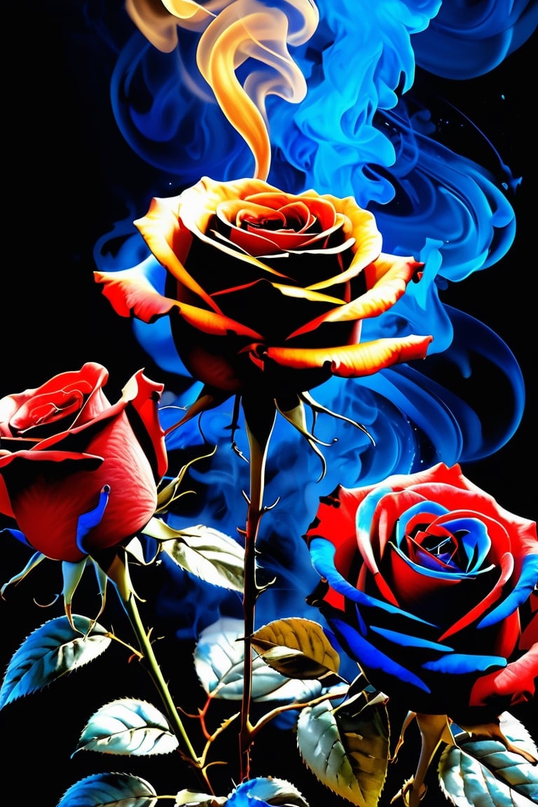 (((gold and black spirit,

magic smoke,

many roses,

strong colors,

red, gold, black, blue)))

Ai Yazawa,

Alexi Briclot,

Andrei Markin,

Ultra High Definition,

realistic,

vivid colors,

Very detailed,

UHD drawing,

pen and ink,

perfect composition,

Beautiful, detailed, intricate and incredibly detailed octane rendering that is trending on artstation,

8k art photography,

photorealistic conceptual art,

soft natural volumetric cinematic perfect light,

Watercolor,

trend in artstation,

sharp focus,

studio photo,

intricate details,

Very detailed,

by greg rutkowski),

detailed textures,

high quality,

high resolution,

high accuracy,

realism,

color correction,

Proper lighting setup,

harmonious composition,

The behavior works