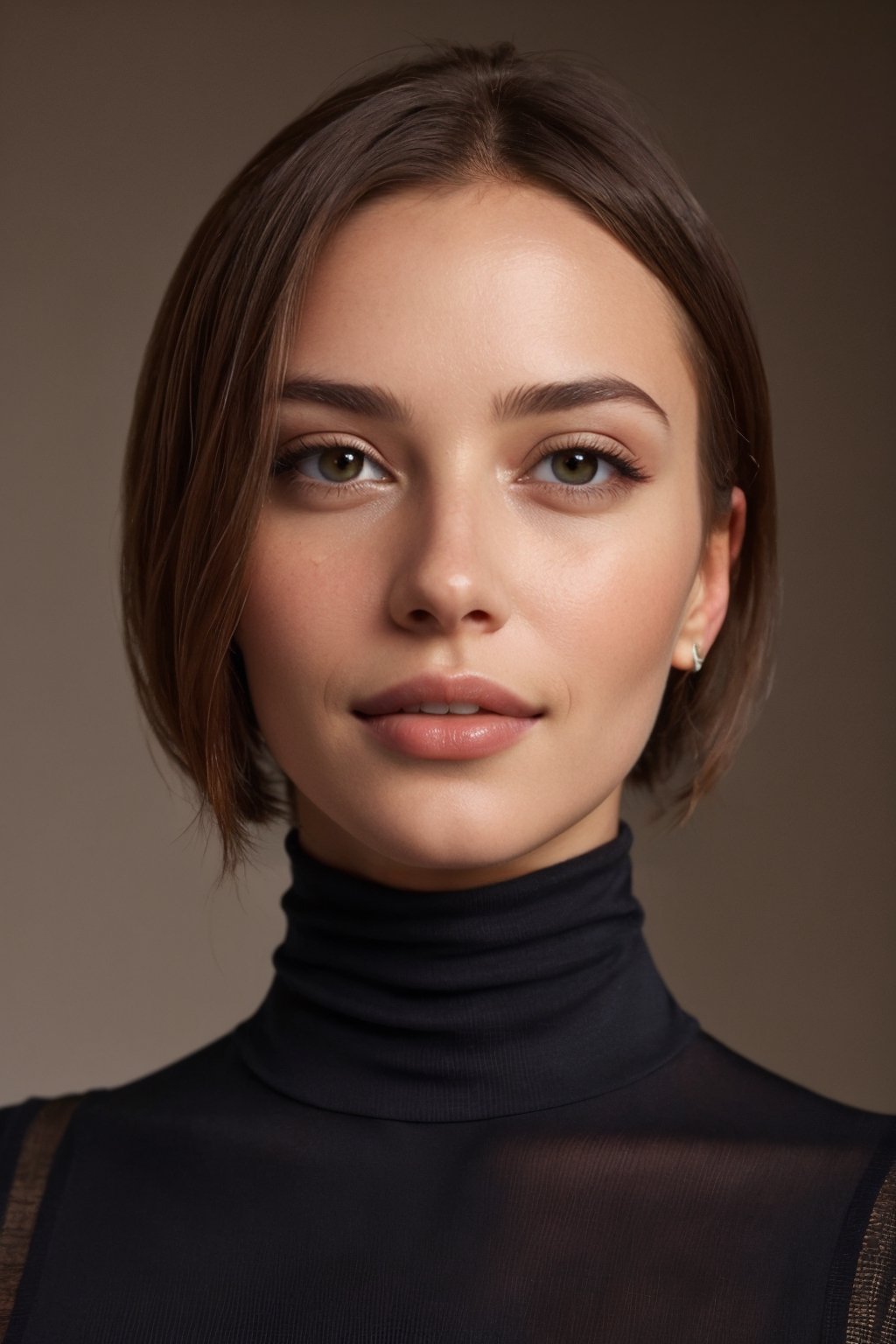 A stunning intricate full color portrait of (sks woman:1), wearing a black turtleneck, epic character composition, by ilya kuvshinov, alessio albi, nina masic, sharp focus, natural lighting, subsurface scattering, f2, 35mm, film grain, ,sks woman,Amirah Adara