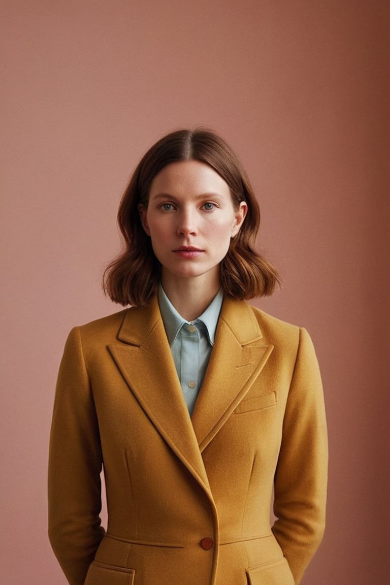(((Iconic Woman lighting but extremely beautiful)))
(((Wes Anderson age style)))
(((Chiaroscuro light colors background)))
(((Symmetrical,masterpiece,
minimalist,hyperrealistic,
photorealistic)))
(((view detailed,dutch_angle)))
(((By Annie Leibovitz style)))