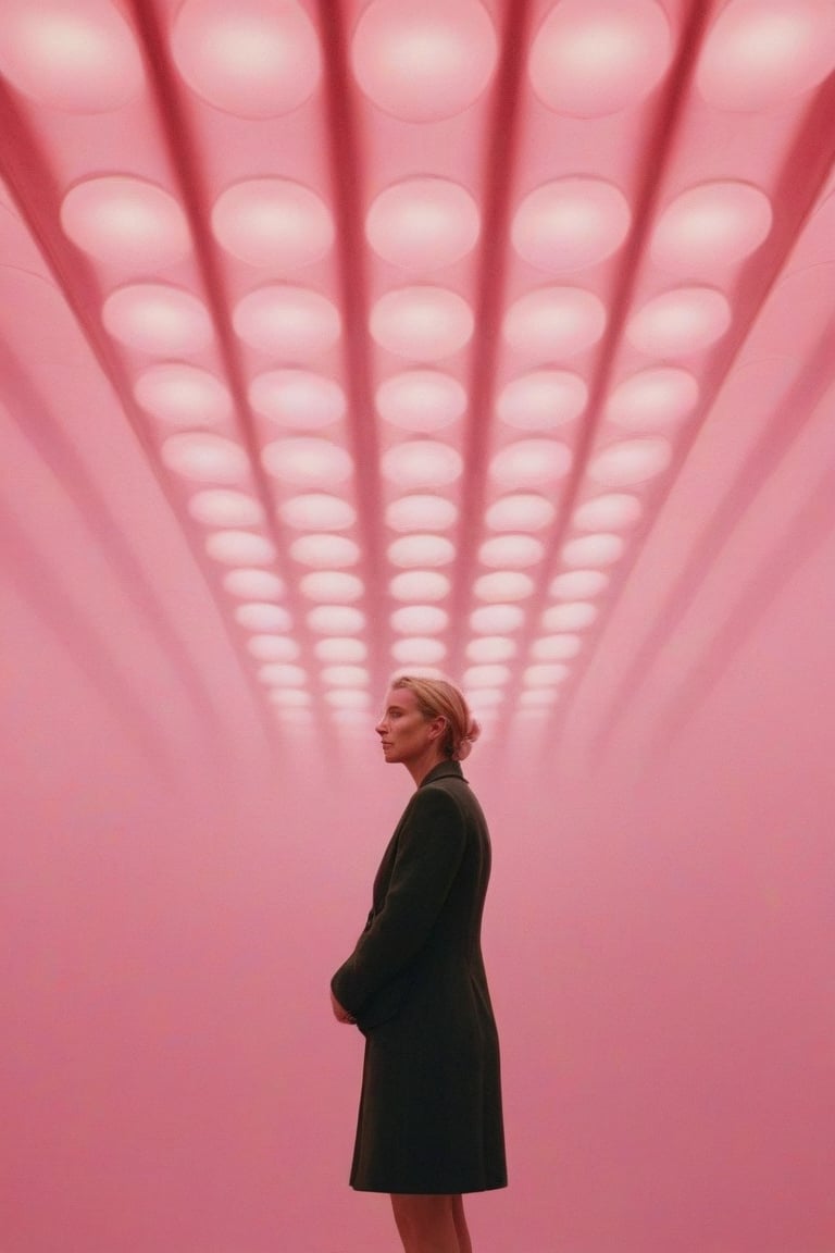 (((Iconic lighting but extremely beautiful)))
(((Chiaroscuro light pea pink colors background)))
(((Symmetrical,masterpiece,
minimalist,hyperrealistic,
photorealistic)))
(((View zoom,view detailed, dutch_angle)))
(((By Annie Leibovitz style,by Wes Anderson style)))