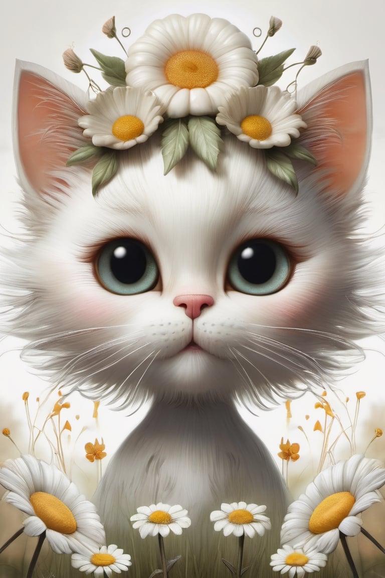 (🌠🐈transparent delicate flowers surrealism, charm and admiration, Nicoletta Ceccoli style, Ralph Steadman style, painting, double exposure, cute playful cat catching sunbeams, hyper-detailed tousled fur, sunlight, play of light and shadow, large detailed eyes, complex details, octane number, clarity, sharpness, realism, cinematic, ultra-high detail, correct anatomy, high quality, ideal centered composition🐈‍⬛🌠), detailed textures, high quality, high resolution, high Accuracy, realism, color correction, Proper lighting settings, harmonious composition, Behance works,photo r3al