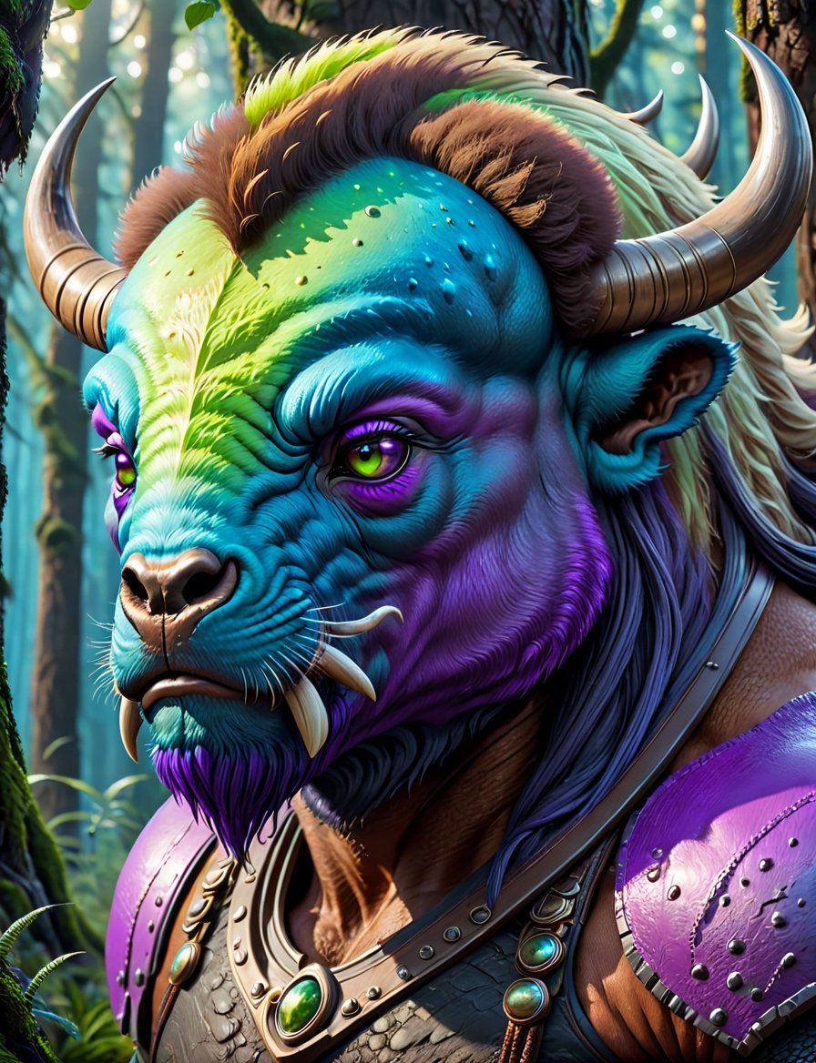 alien_humanoid (bison:1.5), futuristic:1.5, sci-fi:1.6, hybrid, mutant, (cerulean, violet and light green color:1.9), (full body:1.9), fantasy, ufo, front view, unreal, epic forest_alien planet X background.

by Greg Rutkowski, artgerm, Greg Hildebrandt, and Mark Brooks, full body, Full length view, sharp lines and borders, solid blocks of colors, over 300ppp dots per inch, 32k ultra high definition, 530MP, Fujifilm XT3, cinematographic, (photorealistic:1.6), 4D, High definition RAW color professional photos, photo, masterpiece, realistic, ProRAW, realism, photorealism, high contrast, digital art trending on Artstation ultra high definition detailed realistic, detailed, skin texture, hyper detailed, realistic skin texture, facial features, armature, best quality, ultra high res, high resolution, detailed, raw photo, sharp re, lens rich colors hyper realistic lifelike texture dramatic lighting unrealengine trending, ultra sharp, pictorial technique, (sharpness, definition and photographic precision), (contrast, depth and harmonious light details), (features, proportions, colors and textures at their highest degree of realism), (blur background, clean and uncluttered visual aesthetics, sense of depth and dimension, professional and polished look of the image), work of beauty and complexity. perfectly symmetrical body.
(aesthetic + beautiful + harmonic:1.5), (ultra detailed face, ultra detailed eyes, ultra detailed mouth, ultra detailed body, ultra detailed hands, ultra detailed clothes, ultra detailed background, ultra detailed scenery:1.5),

3d_toon_xl:0.8, JuggerCineXL2:0.9, detail_master_XL:0.9, detailmaster2.0:0.9, perfecteyes-000007:1.3,Leonardo Style,alien_woman,biopunk,DonM1i1McQu1r3XL,DonMM4g1cXL ,DonMN1gh7D3m0nXL,DonMWr41thXL ,moonster, 