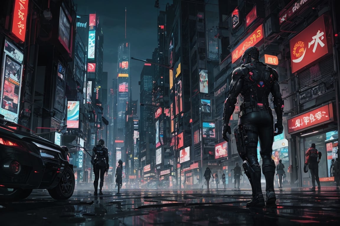 cyberpunk world,(best quality,