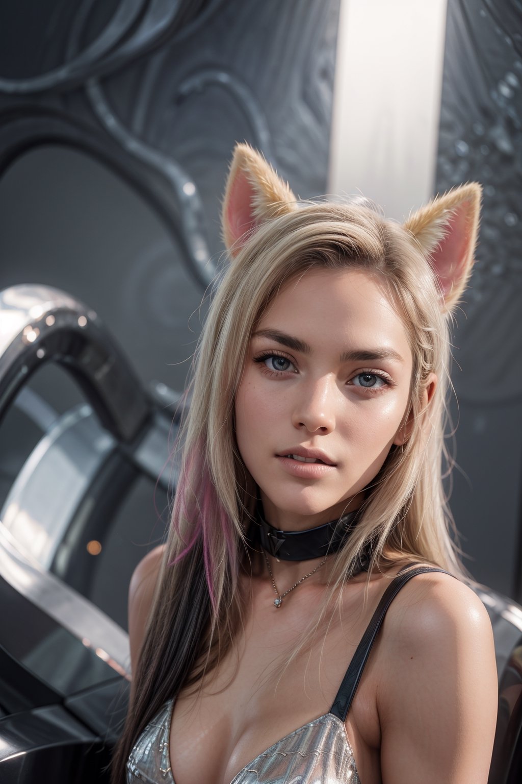   smile,   mature_woman, 27 years old, stern expression, frustrated, disappointed, flirty pose, sexy, looking at viewer, scenic view, Extremely Realistic, high resolution, masterpiece, 

kda_ahri, smirk, stading