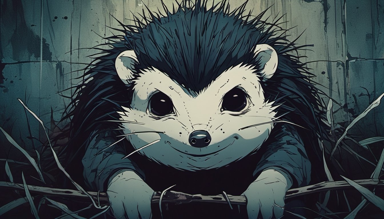 dark manga of  a killer hedgehog  