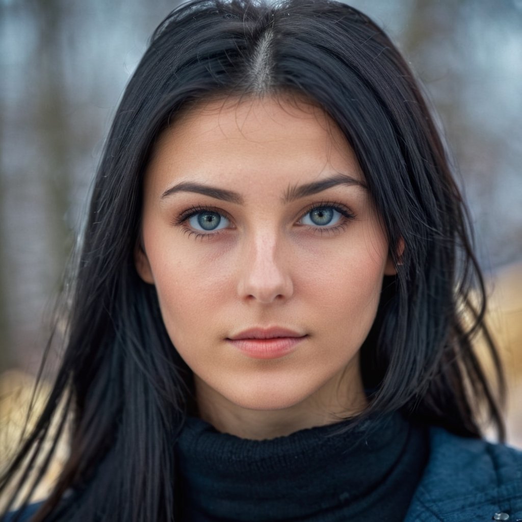 black hair 28 years old nordic girl, highlight hair,  looking at the camera, dslr, ultra quality, sharp focus, tack sharp, dof, film grain, 8K UHD, highly detailed glossy eyes, high detailed skin, skin pores,photorealistic,aw0k euphoric style,Extremely Realistic,inst4 style