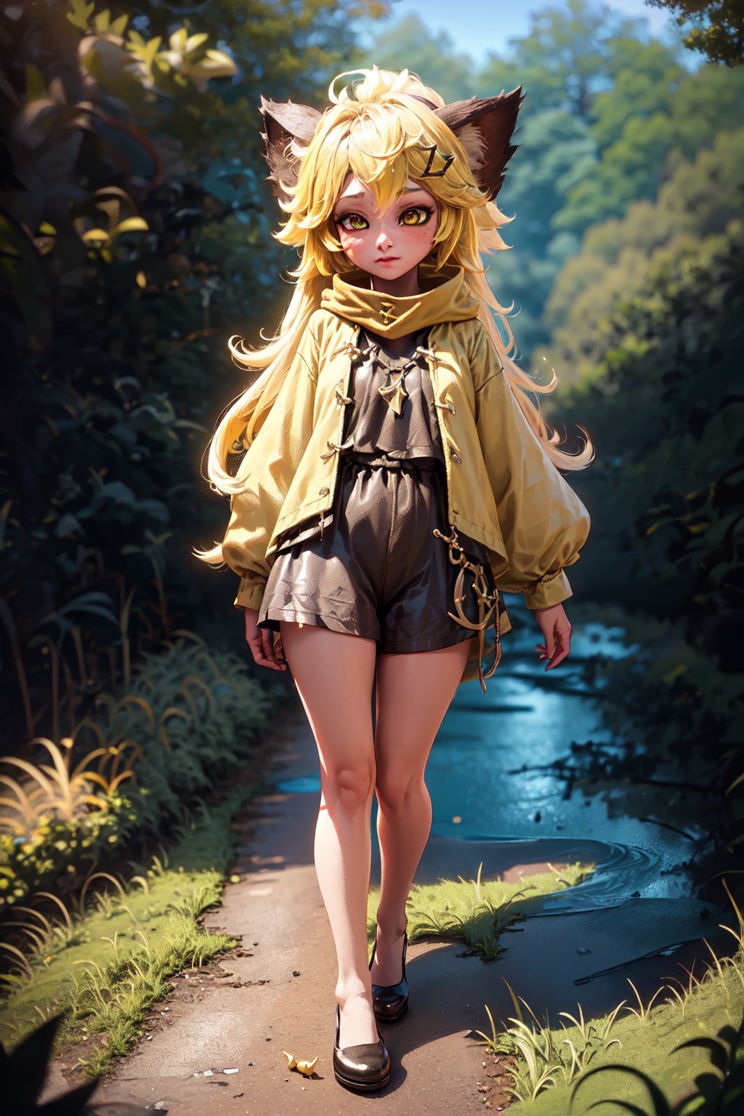 a girl with YELLOW cat ears and WHITE tail, blonde hair, aninal ear, mobile legends,
skin, realistic,(((FULL BODY))
photon mapping
more details
16k, HDR, cg, 3d, maintains maximum image details, photography, high resolution, Anti Aliasing, Naked