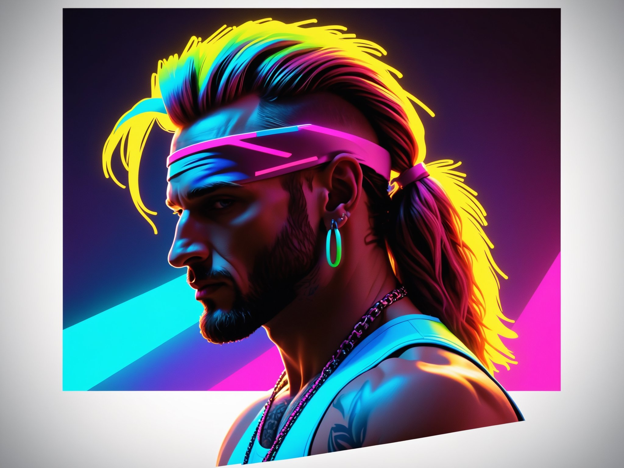Riff raff, neon icon, 80s workout video, silhouette of the pinnacle, 
score_9, score_8_up, score_7_up, TOONaughty style, real_booster,art_booster,  skp, detail master, decy realism 