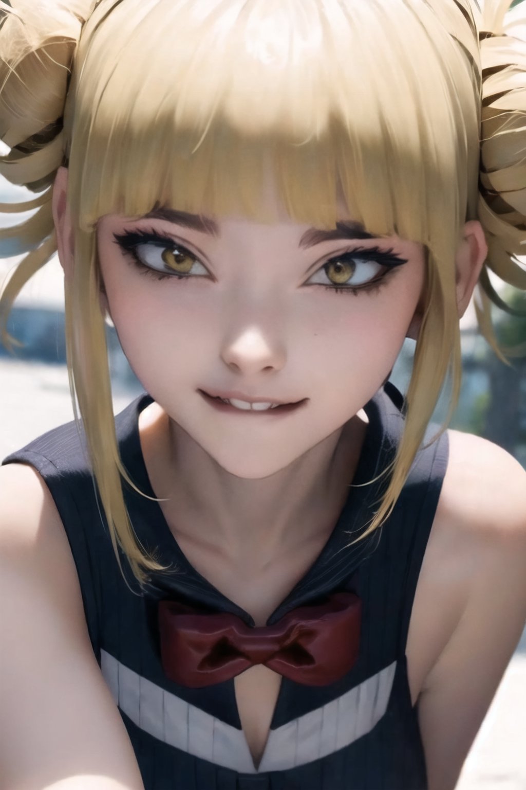 HimikoT, ultra detailed 8k cg, Toga Himiko, seductive, wide view 