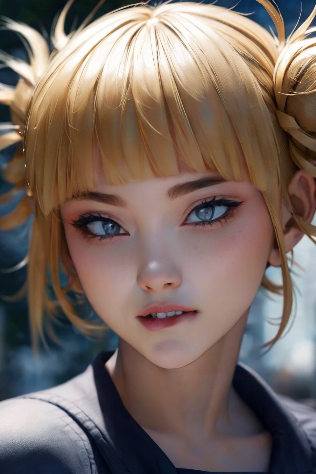 HimikoT, ultra detailed 8k cg, Toga Himiko, seductive, wide view , perfect eyes 