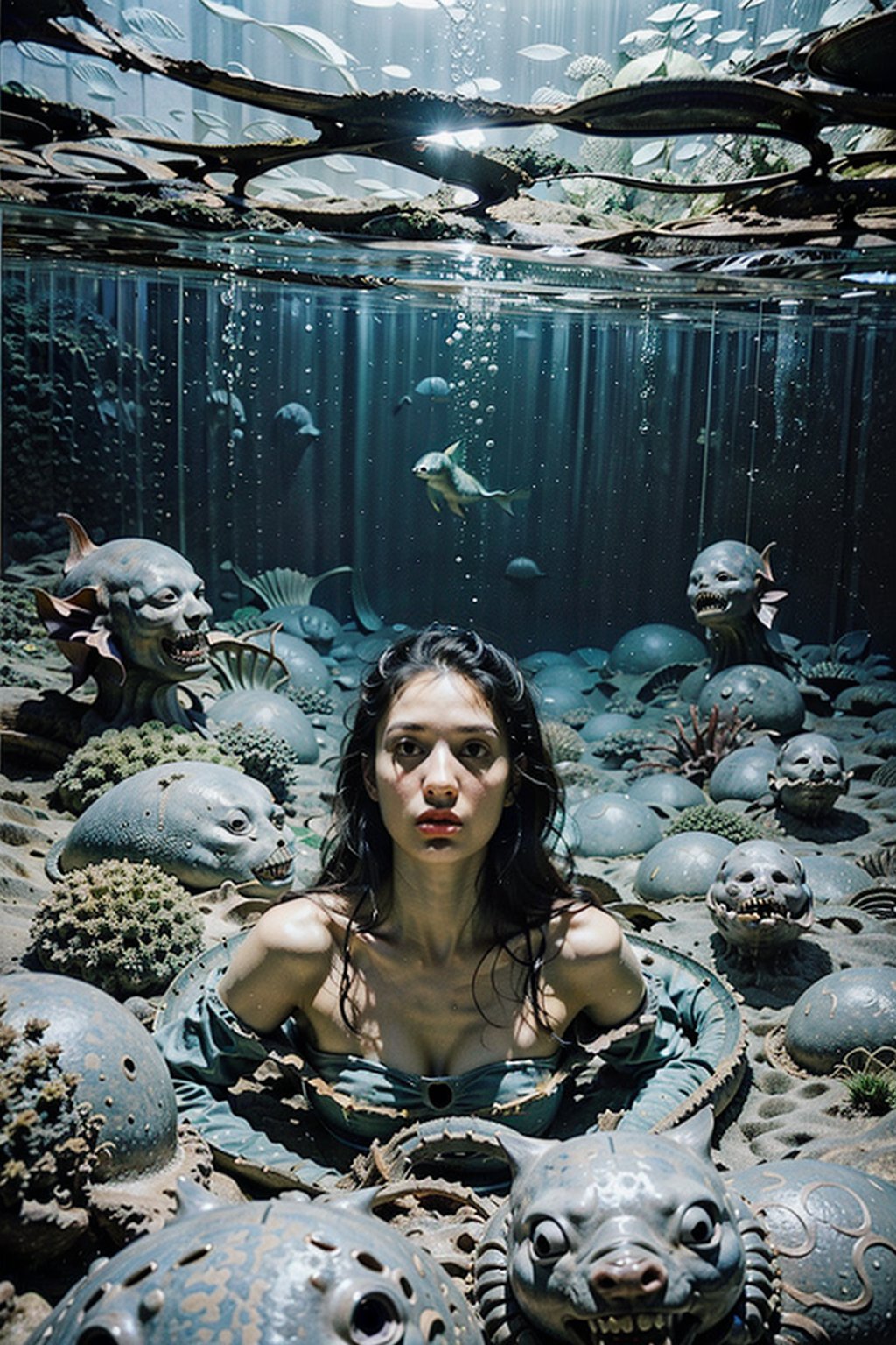 "Underwater" is a science fiction horror movie. The story follows mechanical engineer Norah Price as she leads a team on a mini-submarine through a dark and dangerous abyss, when they encounter a mysterious and deadly mermaid, which complicates their mission. The film is known for its tense atmosphere, claustrophobic scenes and thrilling suspense. It combines elements of survival horror with deep-sea adventure to create a unique cinematic experience.