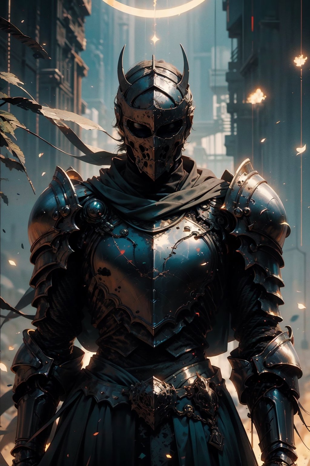 high quality, higher details, masterpiece, beautiful, 4k, 8k, epic ((american shot)),

A furious ((male)) knight in armor covering his entire body and face walking calmly in a warm and sunny climate, well lit with vegetation around him.

exposure blend, medium shot, bokeh, (hdr:1.4), high contrast, (cinematic, teal and orange:0.85), (muted colors, dim colors, soothing tones:1.3), low angle saturation,from below, looking away, Shinkai makoto, 

//Lighting 
atmospheric lighting, volumetric lighting, light_particles, soft light, soft shadow, fine detailed, volumetric top lighting,SharpEyess,fantasy,2B,ddstyle,wrenchsmechs,Soul_of_Cinder,nodf_lora