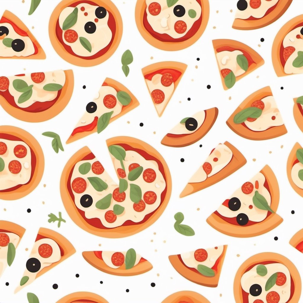 pizza,graphic,flat design,solo,white_background