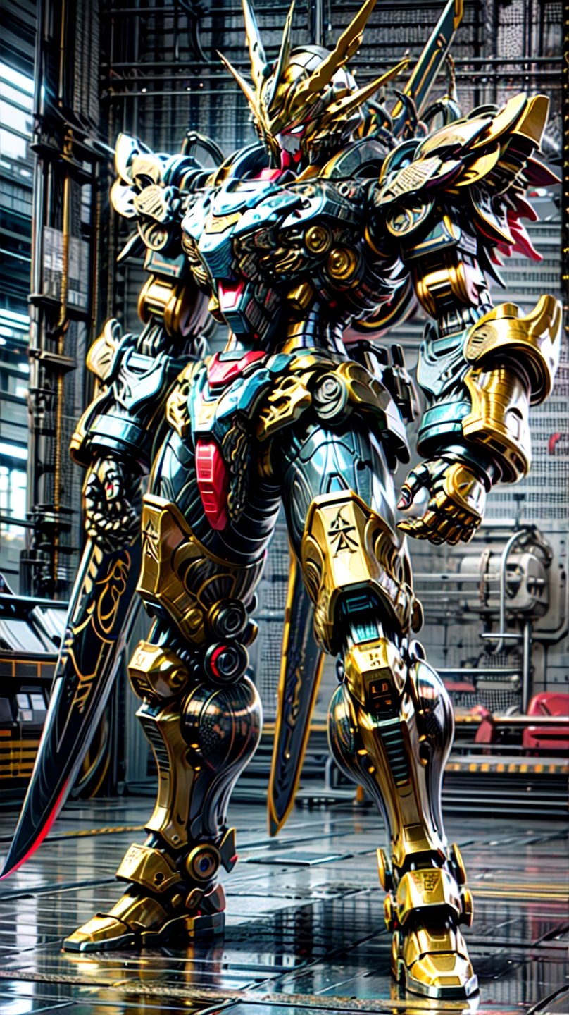 wide full body shot,mecha,engineering map,More Detail,glossy skin,
High resolution, high definition, high quality, high detail,black color Gundam Knight,gundam focus,BJ_Gundam, military backpack,gubdam ,Black And Gold Mix colour ,realistic,full body , battle action,blade ,big blade ,holding blade, ninja  style Gundam,((full_body))