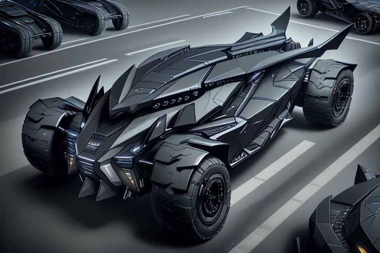 8k, RAW photos, top quality, masterpiece: 1.3),Transforming,
batmobile,
High-powered vehicle,
Black,
Grey,
Dark colors,Armored Vehicle,Four-wheeled, stealth, concept vehicle, Bat elements, counter-tracking