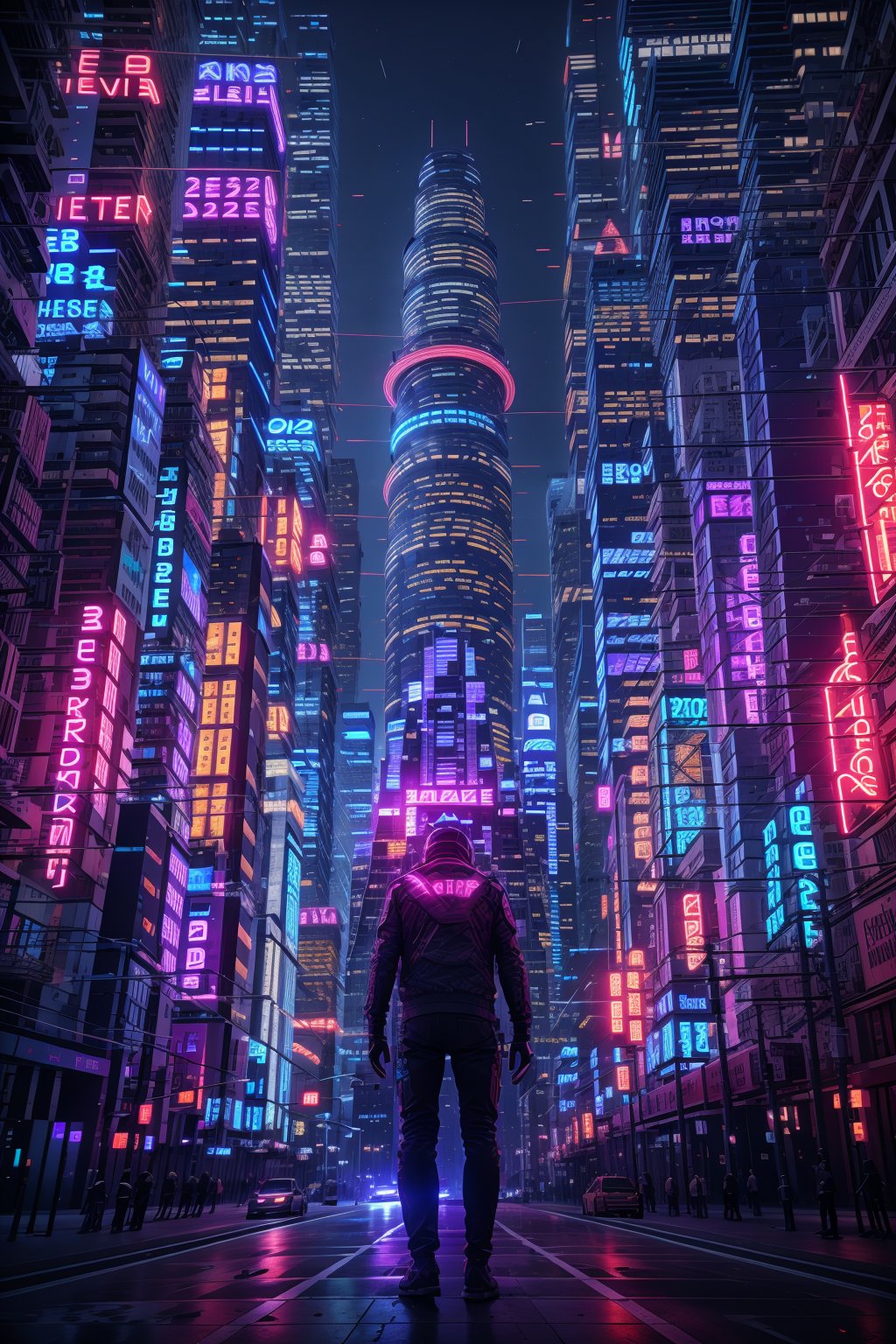 City in the Year 4000, future city, Cyberpunk Style, 4k, Ultra High, ultra realistic, (masterpice), best quality, high quality, high detailed,Neon Light, ,neon background