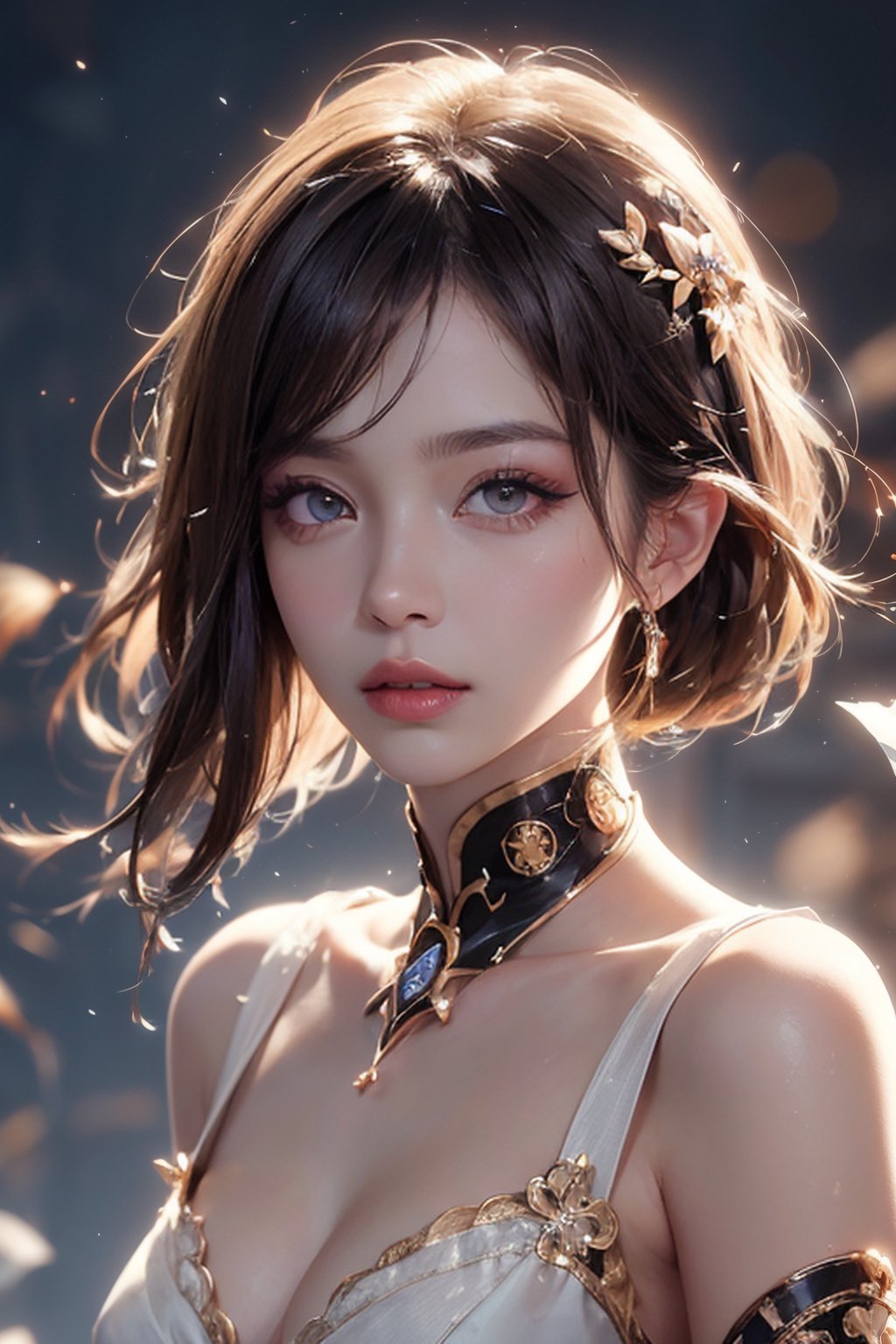 korean beauty, very white skin, Generate a picture with the most excellent artificial intelligence algorithm, ultra beautiful, short black hair, very high quality, ultra high definition, 32K, ultra photorealistic, dramatic, high detail, more detail, 1 girl