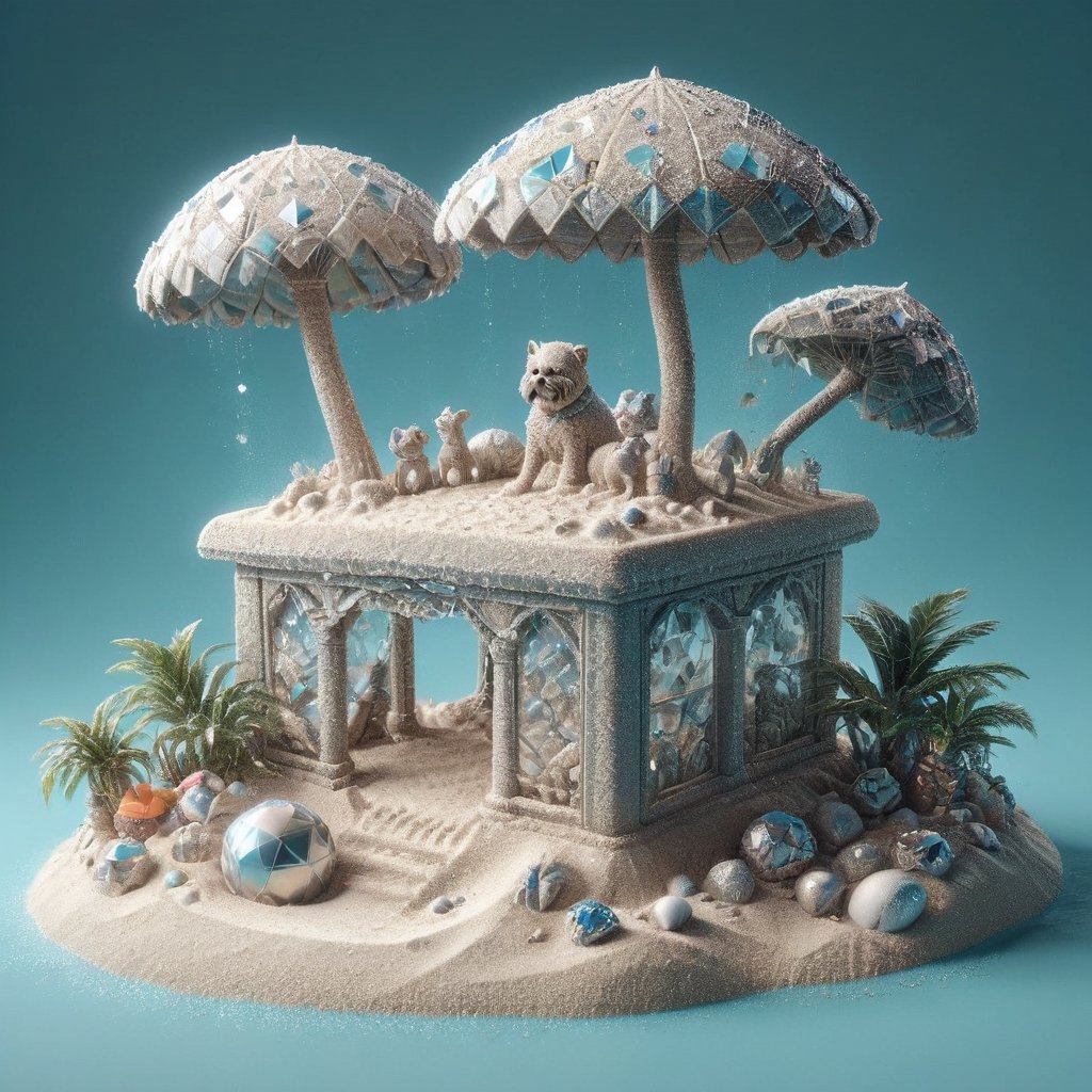 powdered diamonds art,Sand art using powdered diamonds,dog,ral-sand,diam0nd,Obsidian_Diamond, beautuful beach, Rainbows, Coconuts trees, summer, <3, heartsBugCraft,caslte, a lots of crystal, a lot of dimond