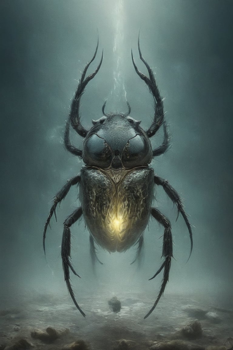 A particularly frightening and eerie bug that seems as if it emerged from the depths of hell, BugCraft,LegendDarkFantasy,Movie Poster,MoviePosterAF