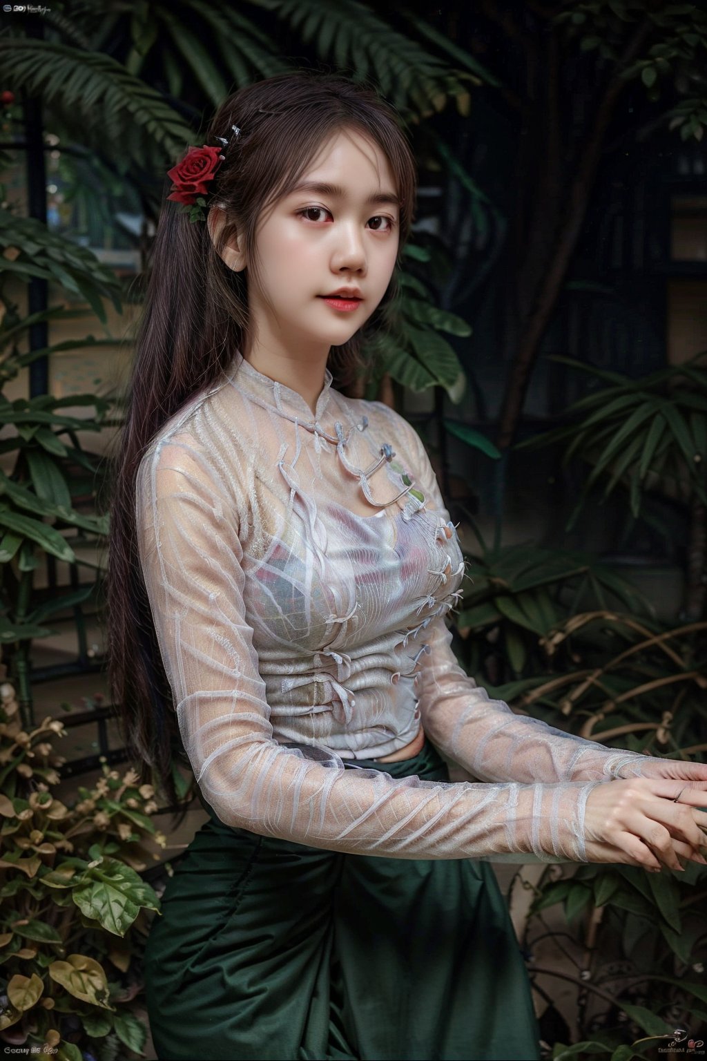 PrettyLadyxmcc,wearing acmmsayarma outfit,myanmar school,garden,Prettytestmc,
photorealistic, aodai (upper body) masterpiece,ultra realistic,32k,extremely detailed CG unity 8k wallpaper, best quality