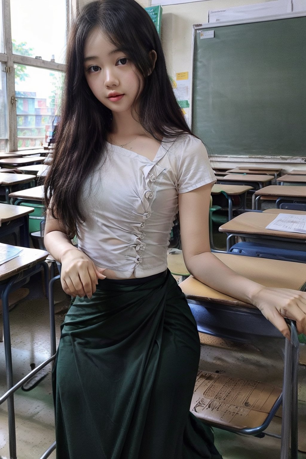 School,PrettyLadyxmcc,wearing acmmsayarma outfit,classroom