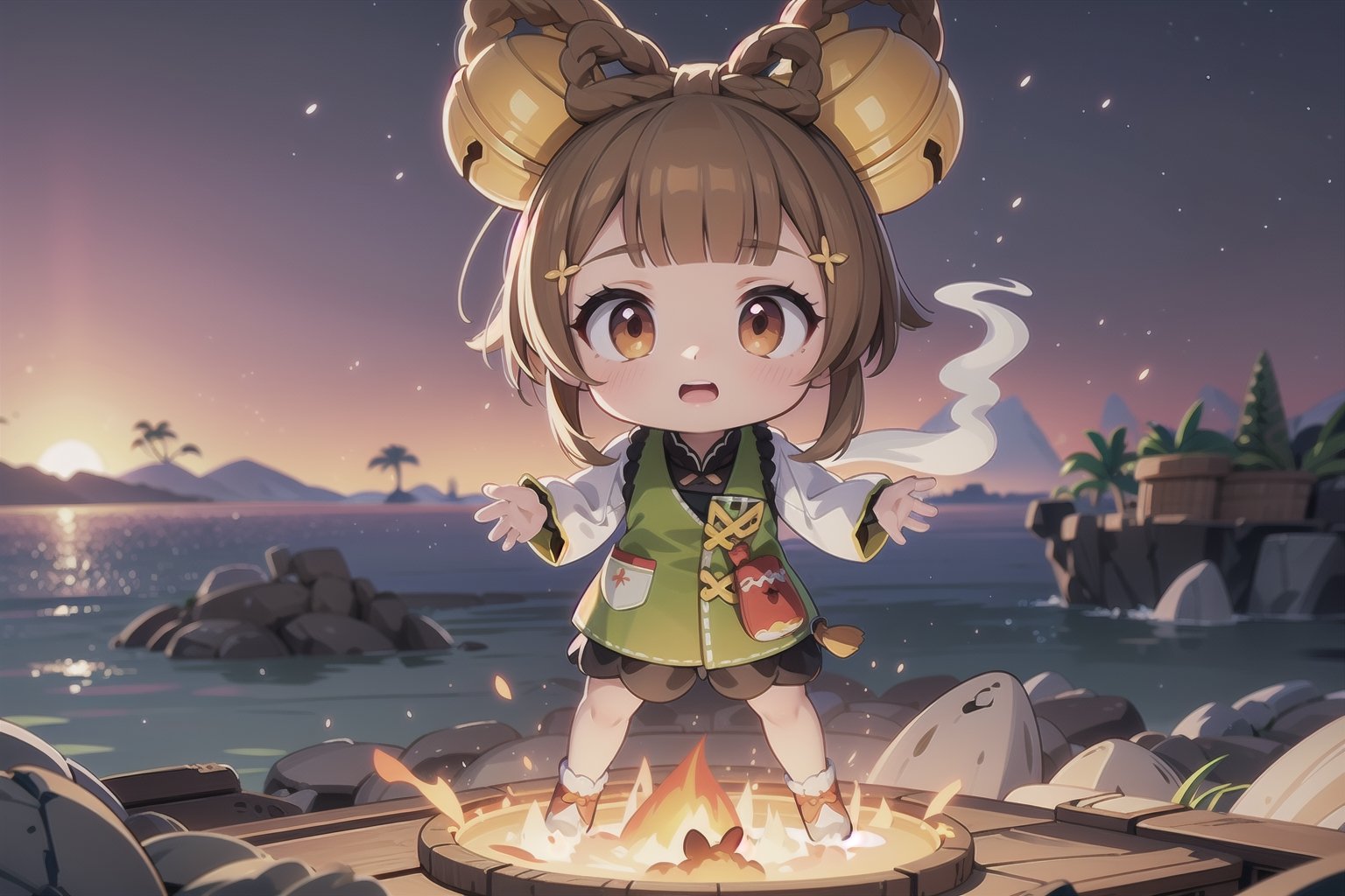 little yaoyaodef, little (full body view of lora:yaoyao2-000008:1), (masterpiece), best quality, HDR, 32k UHD, Ultra realistic, highres, highly detailed, ultra_hd, high resolution, ultra_detailed, hyper realistic, extemely detailed background, detailed_background, complex_background, depth_of_field, extremely detailed and complex, outdoor, little (Crash Bandicoot), show yourself as (Crash Bandicoot), show me your (Crash Bandicoot) costume, creating an atmosphere in (N Sanity Island), creating an atmosphere at (N Sanity Island), the background is filled with smoke and destruction,