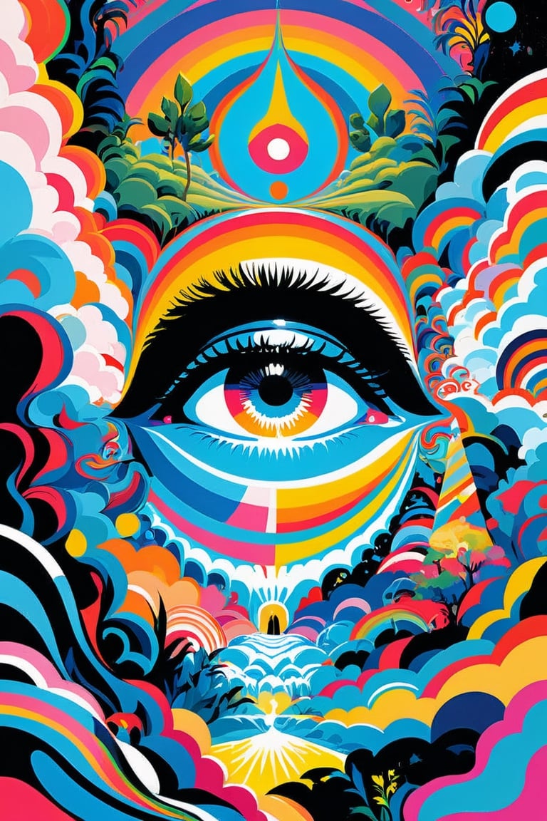 masterpiece, best quality, psychedelic illustraition.,highres