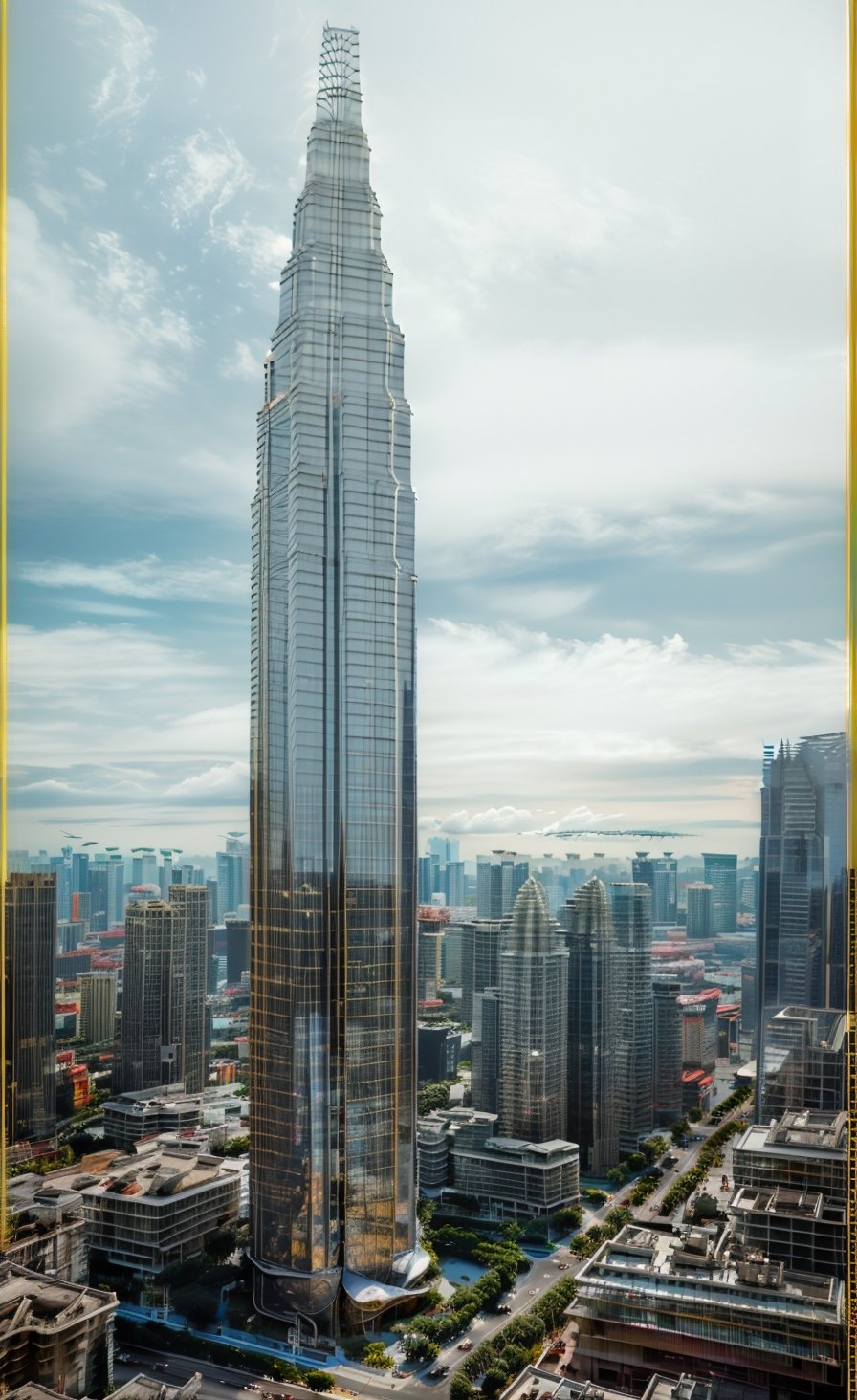 (((((878_meters_megatall_skyscraper))))),((((189_stories)))),((((extreme_far_establishing_shot,viewed_from_upper_sky:1.4)))),((((Jalan Sultan Ismail, Kuala Lumpur, Malaysia))))),(((((ultra_thin_twisted_future_structure:1.5))))),whole clear glass structure, artstation, matte painting, digital painting by greg rutkowski, high quality, ultra high resolution., sf, intricate artwork masterpiece, ominous, matte painting movie poster, golden ratio, trending on cgsociety, intricate, epic, trending on artstation, by artgerm, h. r. giger and beksinski, highly detailed, vibrant, production cinematic character render, ultra high quality model, sf, intricate artwork masterpiece, ominous, matte painting movie poster, golden ratio, trending on cgsociety, intricate, epic, trending on artstation, by artgerm, h. r. giger and beksinski, highly detailed, vibrant, production cinematic character render, ultra high quality model,urban