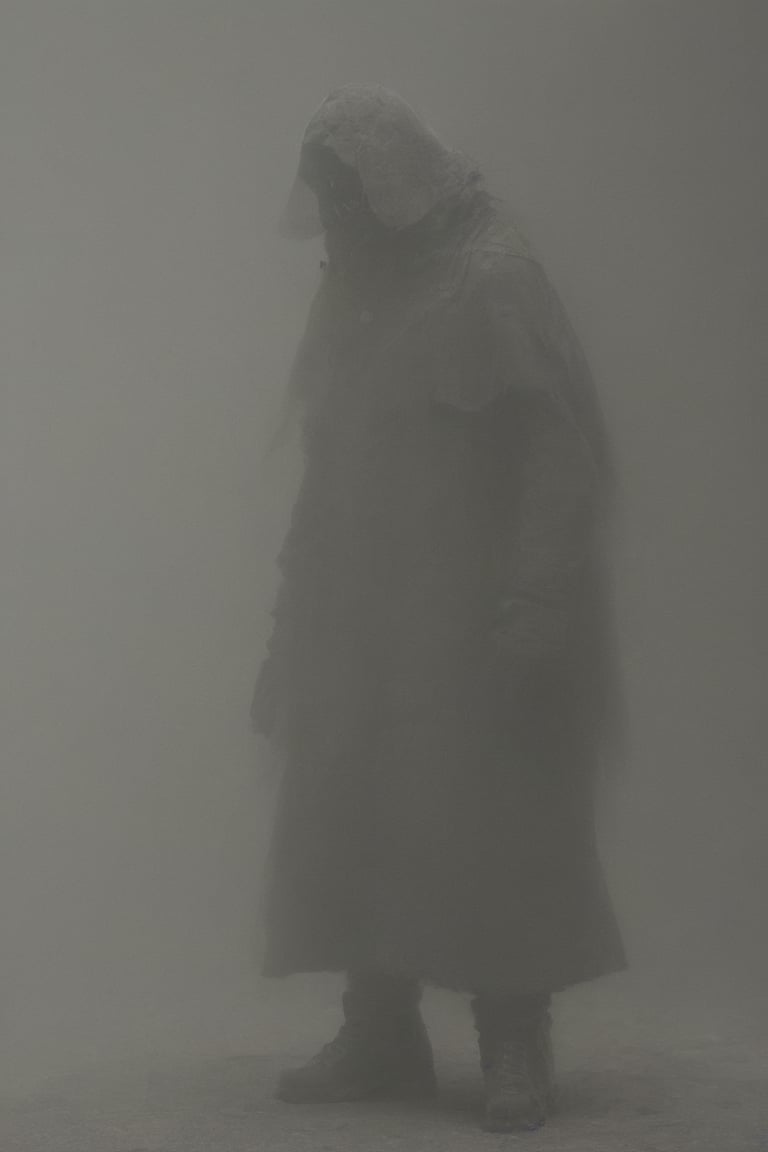 Sontaran , dust, dirt,high contrast,minimalistic,  stark,dramatic,silhouette style, close up , Tim Walker, Jamie Hewlett
,zavy-rmlght