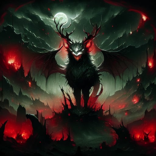 A dark, ominous figure looms in the foreground, the demon king's twisted face illuminated by a flickering torch. Shadows dance across his scaly skin as he surveys his domain, a desolate landscape of burning ruins and smoldering lava flows. His massive wings spread wide, casting long, eerie silhouettes across the scorched earth.,thigh,DonM3l3m3nt4l,leviathandef, no humans,RINGED_KNIGHT,Abyss_Watchers,Jack o 'Lantern,DGQMGirl2,CharcoalDarkStyle,glowing eyes,DonMD4rk3lv3s,1970's Horror Style,Warframe ,OoT_Ganondorf_Zelda,redmoonreindeer,Fairy in Clouds,badweather,rain,rainych, full moon,demonictech,DonMD3m0nV31ns,Demon, red theme,CLOUD,King,Blue Aura 1boy, Dark_Mediaval,night,monochrome,h4l0w3n5l0w5tyl3DonMD4rk,Dark king,Dark fantasy v2, (dark environment),dmnrmr,prince_of_darkness_shironeko,lyn,DarkTheme,chndrg,DEVJIN,DMC5Dante,n3n3k,DonM3v1lM4dn355