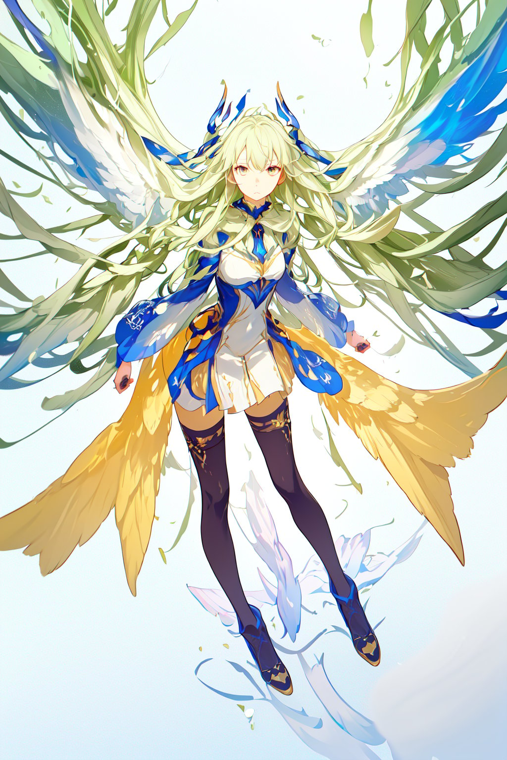 (HAIR AS WING:1.4), (masterpiece:1.2), (best quality), 8K wallpaper, (highres), (ultra detailed:1.2), sharp lines,

(long hair:1.4), (hair like wings:1.3), (wings parallel to head:1.2), (flowing hair:1.1), (anime style:1.2),

(detailed hair:1.2), (hair texture:1.1), (hair highlights:1.1), (hair shadows:1.1), (hair color:1.1), (hair movement:1.1),

(solo:1.1), (full body:1.1), (female:1.1), (looking at viewer:1.1), (calm expression:1.1), (soft skin:1.1),

(floating:1.1), (magical effect:1.1), (glowing particles:1.1), (fantasy background:1.1), (soft light:1.1), (dynamic composition:1.1),

(solo:1.1), (full body:1.1), (female:1.1), (looking at viewer:1.1), (calm expression:1.1), (soft skin:1.1),

(fantasy background:1.1), (glowing background:1.1), (light source:1.1), (soft light:1.1), (dynamic composition:1.1), (detailed background:1.1),