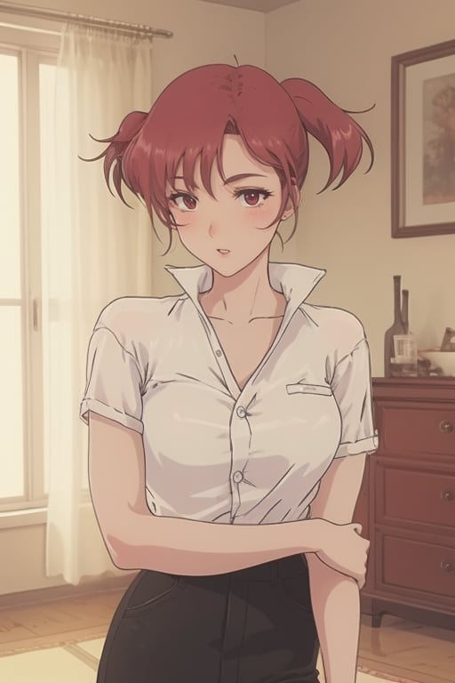 red hair, red eyes, twin tails hair,PHbtt90s_style