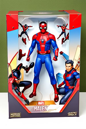 (8k, ultra quality, masterpiece:1.5), (Dutch angle:1.3), ActionFigureQuiron style,action figure box, solo, ant-man,  focus,  bodysuit, superhero,box,horse, horseback riding,action figure, toy, doll, character print, (best quality:1.15), (detailed:1.15), (realistic:1.2), (intricate:1.4),  cover page, card, in a gift box, no humans,  gift box, playset, in a box, full body, toy playset pack, in a gift box, premium playset toy box,
