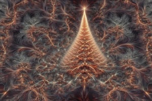 Fractal Christmas Tree, highly detailed