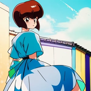 higt quality, (long shot), 1girl,solo,nabiki tendo from ranma 1/2 ,TendouNabiki