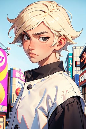 masterpiece:1.4, detailed:1.4,1boy,male focus,blonde hair,black eyes,medium hair,empty eyes,gakuran_uniform:1.2,anime_style:1.2,city:1.2,tokyo_revengers_style:1.4,