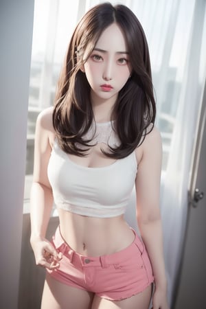 ultra detailed, natural skin, textured skin, natural skin texture, hyperrealism, 1girl, full body, muscular and sexy body, (hidden hands), ((((SinB)))), Hwang Eun-bi, 신비, 황은비, long thin nose, long square face with square chin, idol sinb from south korea group viviz, Closed mouth, idol sinb from south korea group gfriend, korean girl,





25 years old, (sleeveless t-shirt, pink mini shorts, seductive pose)








(masterpiece), (best quality), intricate details:0.2,Best quality, masterpiece, ultra high res, (photorealistic:1.4), high quality photo, photo quality using the best camera, cool color, (quality photo), ((quality hair pictures, detailed hair pictures, fine hair pictures)), detailed skin, intricate, 8k, HDR, cinematic lighting, sharp focus, Hyperrealistic, Beautiful, perfect light. impeccably detailed, 8k, 32k, UHD,1 girl,photorealistic