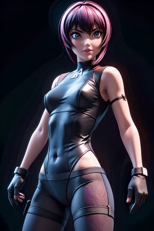 1woman, (masterpice), best quality, high quality, high detailed, (solo), pixiv, cg, unity, (4k), 3D, CGI, black gloves, leotard, sexy, modeling pose, (nfsw)