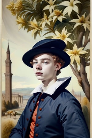 Portrait in Watercolor style. 18yo actor portraying Romeo.
Shakespearean
Renaissance
Play
Tragic Hero
Lover
Italian

Clothing:

Doublet
Breeches
Tights
Cloak
Hat (beret, plumed hat)
SwordRed (associated with love and passion)
Balcony
Poison
Dagger
Humorous:

Star-crossed lover