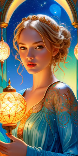 20 years old top model, centerfold, art by cheryl griesbach, an ultra hd detailed painting, digital art, Jean-Baptiste Monge style, bright, beautiful, splash, Glittering, cute and adorable, filigree, rim lighting, lights, extremely, magic, surreal, fantasy, digital art, wlop, artgerm and james jean,  intricate details, highly detailed, by greg rutkowski