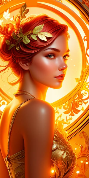 A stunning, ultra-HD digital painting of a 20-year-old top model, reminiscent of Jean-Baptiste Monge's style. The subject, radiant with a bright, beautiful glow, is centered in the frame, surrounded by a splash of glittering filigree. Rim lighting casts a warm, inviting ambiance, as if infused with magic. The surreal, fantasy-inspired artwork features intricate details, rivaling those found in artgerm and James Jean's works. Greg Rutkowski's mastery of digital art shines through in this highly detailed, visually captivating piece, featuring the model in a pose that exudes cute, adorable charm under Cheryl Griesbach's artistic direction.