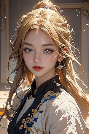 “In a mesmerizing cascade of colors and light, an enchanting anime girl captivates viewers with her ethereal beauty. Her delicate features are framed by long, shimmering golden hair, and her expressive eyes radiate emotion. A digital painting brings this stunning character to life, depicting her with intricate detail and a perfect fusion of realism and fantasy. Every brushstroke and pixel demonstrates the artist's skill and dedication, making this image a true masterpiece of its kind.”