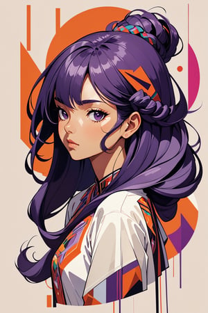 (masterpiece:1.1), (highest quality:1.1), (HDR:1.0), abstract 1998 very long flowy hairstyle mexican girl by sachin teng x supreme, attractive,,shapely, stylish, designer, purple, asymmetrical, geometric shapes, graffiti, street art, verticality theme
