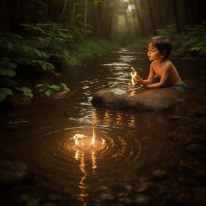 Escreva um poema que capte a essência e a magia de um moinho d'água, retratando-o como um símbolo de tranquilidade, movimento e conexão com a natureza.