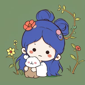 chibi avatar,cutestickers, bushes