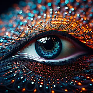 DIVINE DIGITAL EYES, by greg rutkowski, Highly Detailed, by Greg Rutkowski, Miki Asai Macro photography, close-up, hyper detailed, trending on artstation, sharp focus, studio photo, intricate details, highly detailed