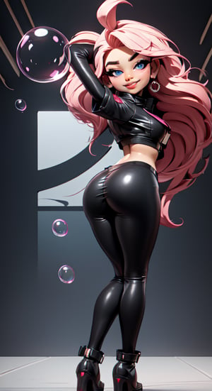 3DMM, chibi, mdjrny-v4 style, hot woman, curvy, back, 3/4 angle, big ass, full body, standing, bubble butt, underboob, black canvas thong, ((perfect face)), (detailed skin), alluring eyes, ass focus, (thepit bimbo:0.5), glossy, sexy, looking at the viewer, slutty look, naughty look, seduction look, biting her lips, erotic expression, best image, 8k, bottom view,from below